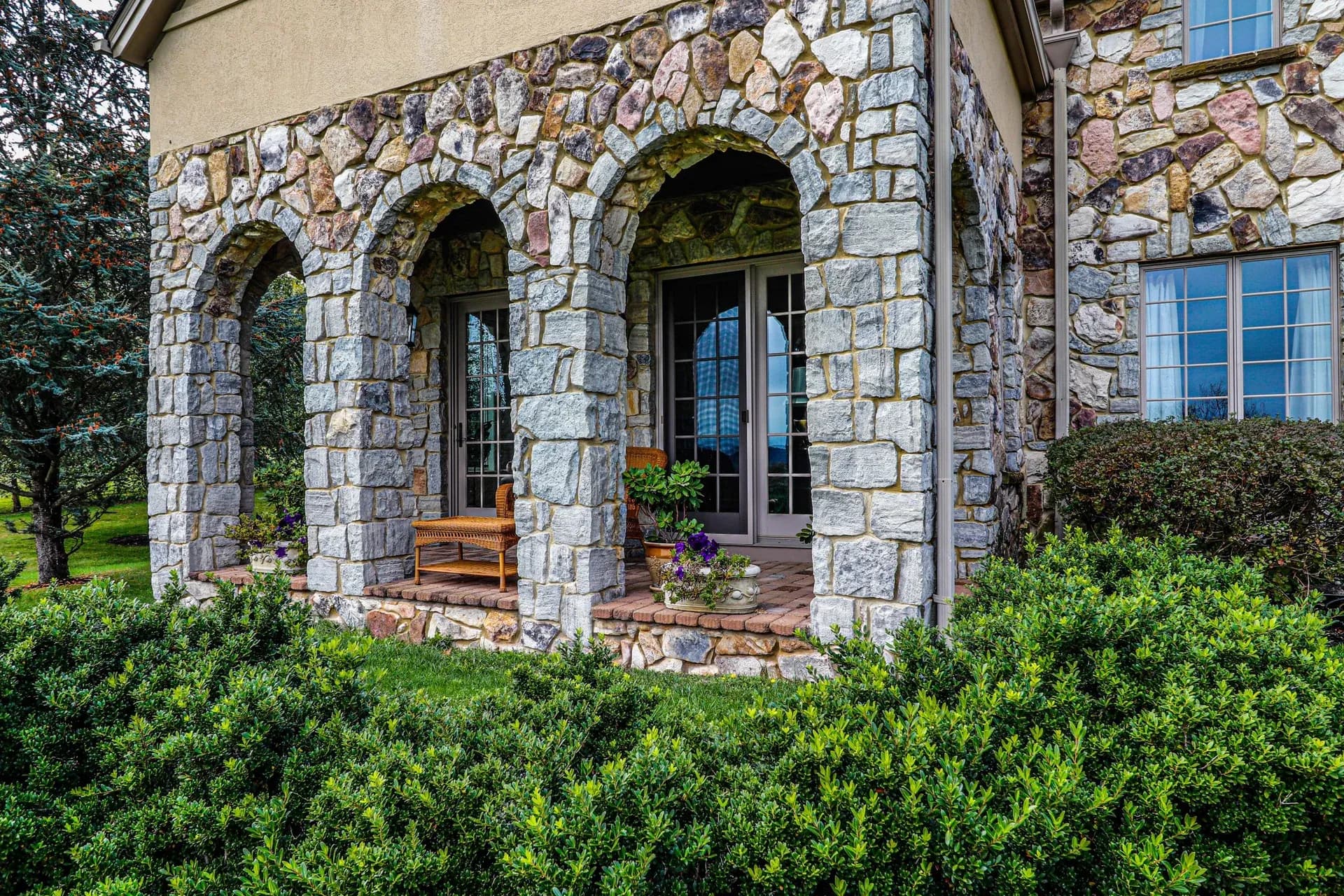 Stone Facing on a home