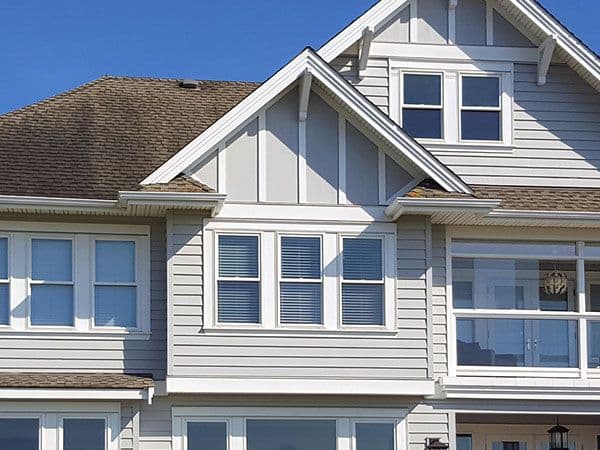Windows on house